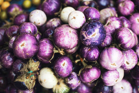 violet, eggplant, vegetable, farm, plant, food, purple, round