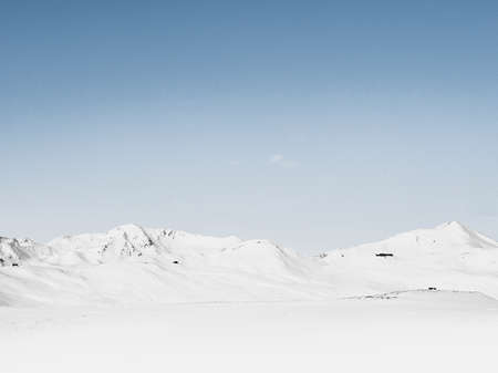 mountain, snow, winter, cold, weather, nature, white, sky, blue