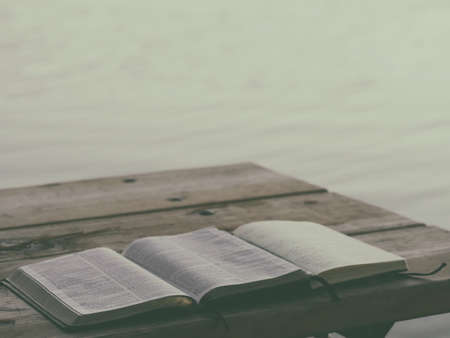 book, bible, reading, table