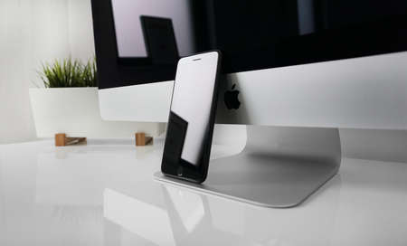 black and white, iphone, apple, computer, technology, business, communication