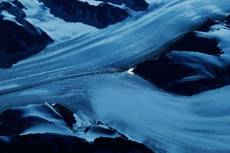 blue, snow, winter, mountain, cold, nature