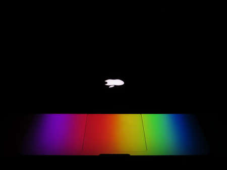 apple, colorful, light, gadget, dark, ipad