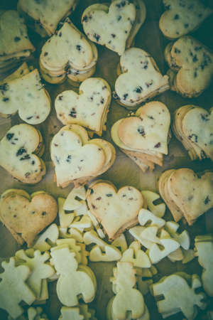 heart, shape, cookie, pastry, food, sweets, snack