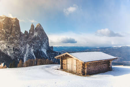 dark, sky, clouds, mountain, valley, landscape, nature, plants, trees, hill, house, snow, winter