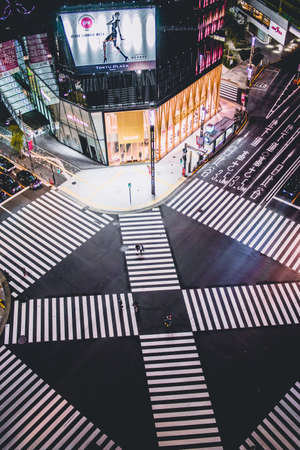 architecture, building, infrastructure, city, billboards, night, lights, urban, shopping, mall,...