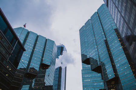 architecture, buildings, infrastructure, sky, smoke, reflection, tower, skyline, skyscraper, city,...