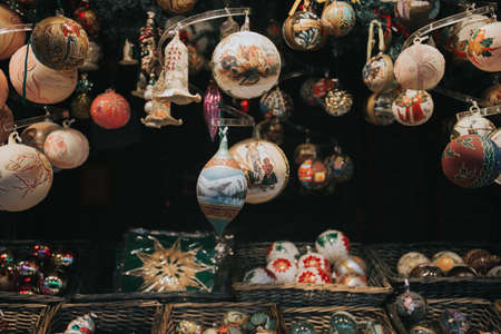 christmas, ball, ornament, basket, decor,