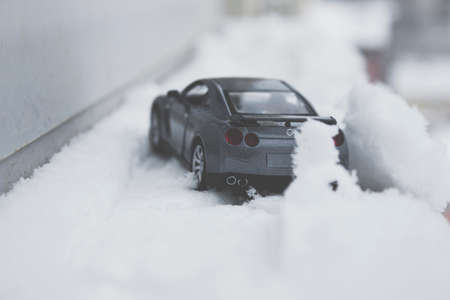car, vehicle, toy, snow, winter, blur