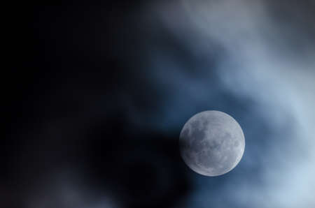 cloud, sky, night, moon, round, circle, nature