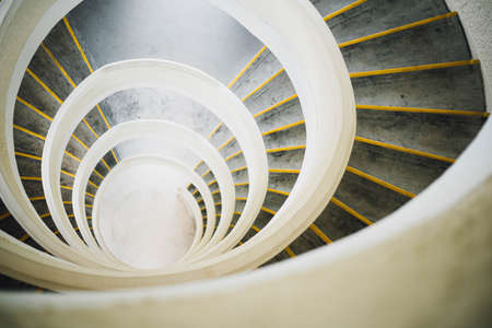 architecture, building, stairs, spiral