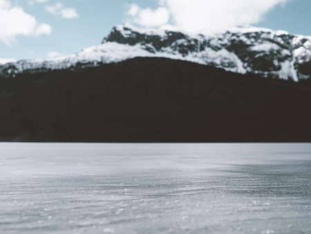 horizon, sea, water, mountain, highland, nature, landscape, blue, sky, cloud