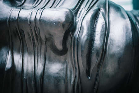 close up, silver, face, statue, sculpture, art