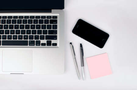 laptop, apple, keyboard, technology, mac, application, software, hardware, sticky notes, pen, notes,...