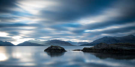 sea, ocean, blue, water, nature, horizon, island, cloud, sky, rocks, mountain, landscape