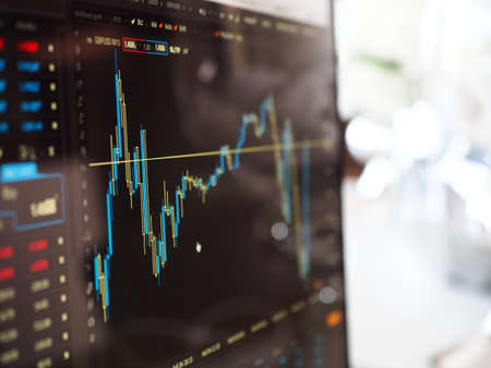 market, graph, increase, decrease, numbers, ratings, rate, monitor, computer, laptop