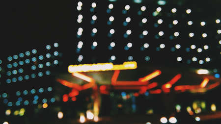 night, dark, lights, colorful, street, urban, city