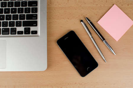laptop, apple, keyboard, technology, mac, application, software, hardware, sticky notes, pen, notes,...