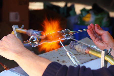 heat, glass, construction, repair, people, man, hands, fire, work, job