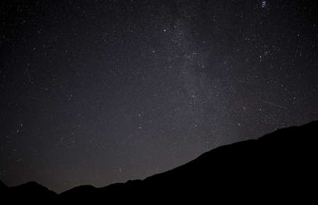 astrophotography, stars, clouds, sky, night, constellation, galaxy, silhouette