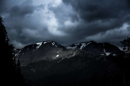 nature, landscape, mountain, clouds, sky, travel, adventure, trek, dark, night