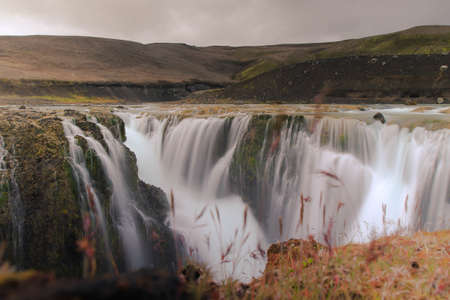 nature, landscape, mountain, water, falls, travel, adventure, grass, green, long exposure