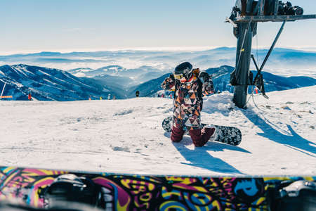 snow, winter, white, cold, weather, ice, trees, plants, nature, people, man, ski, glide, slope,...