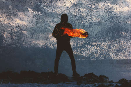 fire, dance, people, beach, sand, dark, night, happy, shadow, silhouette