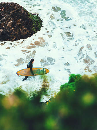 people, man, surf, waves, ocean, sea, beach, vacation, adventure, aerial