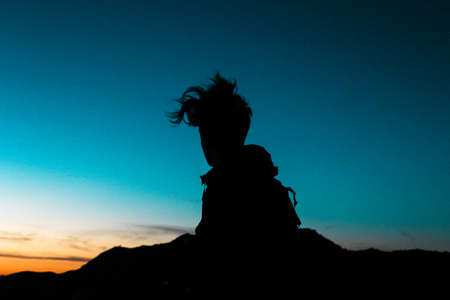 people, shadow, man, travel, adventure, clouds, sky, sunset