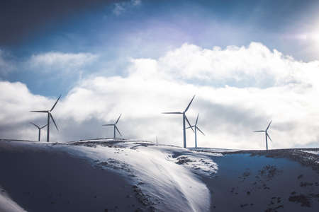 nature, landscape, windmill, clouds, sky