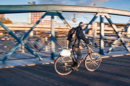 bicycle, bike, urban, city, infrastructure, bridge, building, establishment