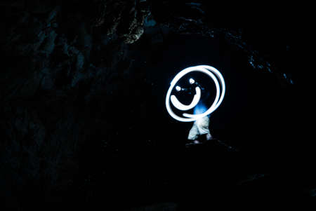 smiley, people, man, guy, light, dark, night, sky, clouds, star, galaxy, cave, happy, smile, alone,...