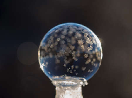 bokeh, glass, round, crystal, ball, blur