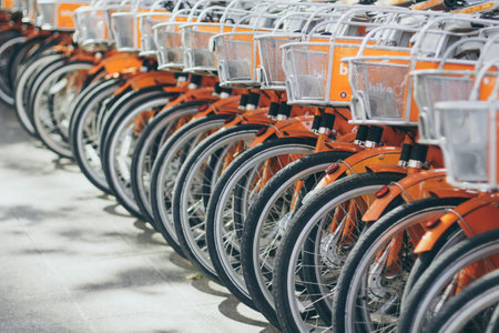 bike, bicycle, basket, street, parking