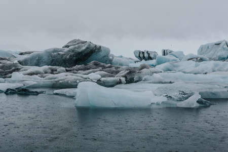 rocks, snow, winter, sea, water, coast, iceberg, sky, nature