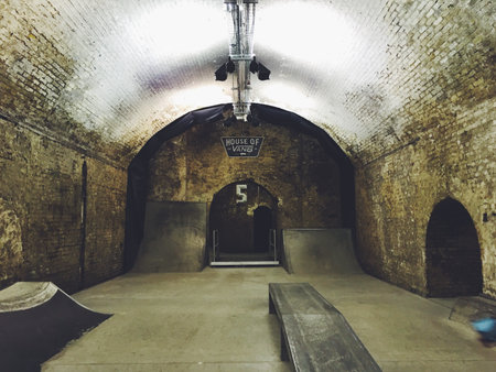 architecture, building, infrastructure, skateboard, sport, tunnel