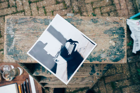 photography, photo, wooden, paint, brush