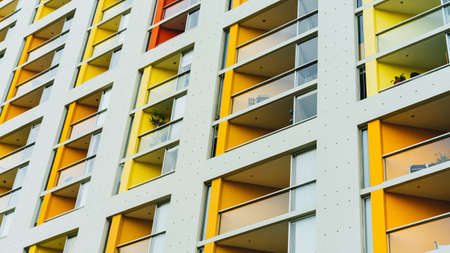 architecture, building, infrastructure, design, yellow, condominium, residence