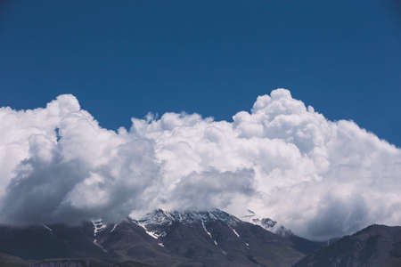 nature, landscape, mountain, clouds, sky, trek, hike, climb, travel, adventure