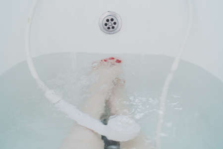 bath, tub, water, bathroom, shower, soak, leg