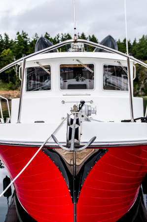 boat, yacht, travel, adventure, dock, deck, trees, woods, forest, trip