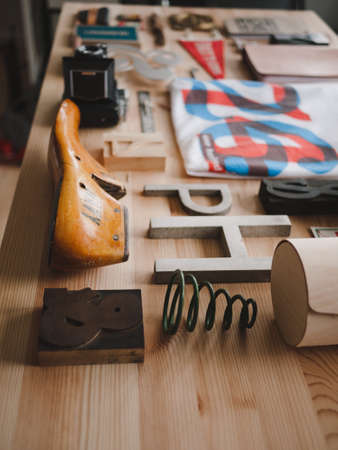 tools, spring, boots, table, wood, shirt, stuff, art, design, letters