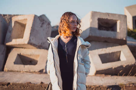 people, girl, woman, alone, outdoor, travel, blocks