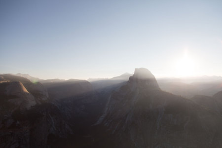 sunrise, mountain, highland, valley, landscape, nature, travel, outdoor, hill, summit, sky