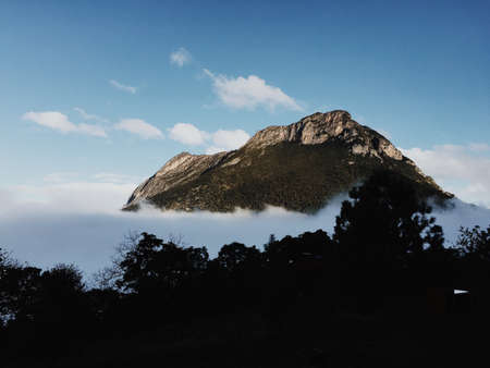 nature, landscape, mountain, travel, adventure, trek, hike, climb, clouds, sky, trees