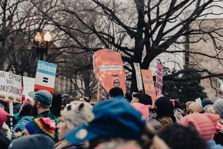 people, man, woman, protest, rally, equality, trump, road, empowerment, unite, establishment,...
