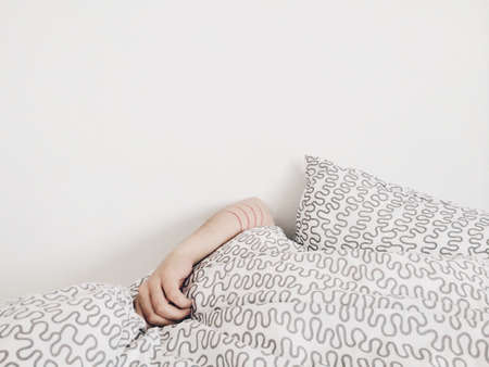 hand, bed, pillow, sheet, white, art, design, wall