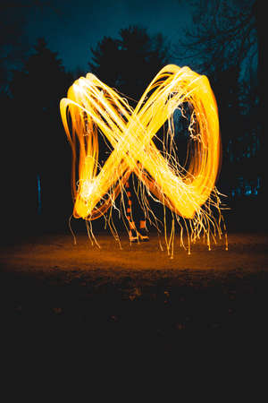 photography, infinity, light, painting, nature, trees, night, dark, people