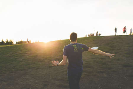 people, man, guy, play, highland, sunshine, sunrise, sunset, landscape, outdoor, nature