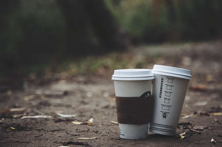 outdoor, nature, leaf, fall, dark, blur, coffee, drinks, beverage
